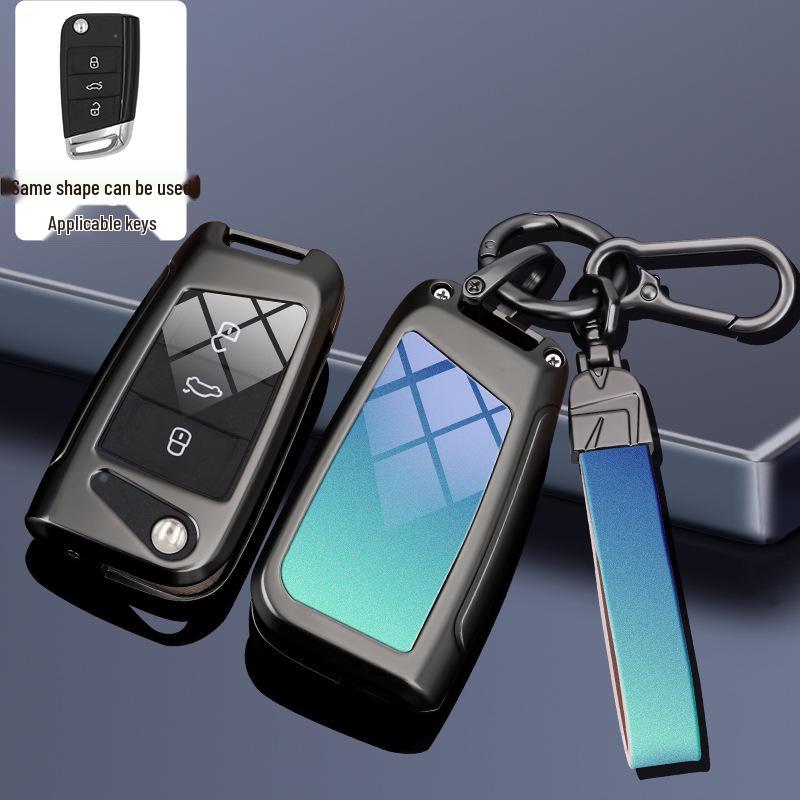 Compatible Key Case for Volkswagen Cars: 24 Sagitar, Bora, Golf 7, Tiguan L, Tayron, Yi, Magotan, and 23 Model CC.