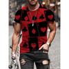 Mens Short Sleeve Crew Neck T-Shirt With Cartoon Digital Print Loose Fit Casual Wear