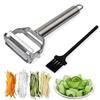 Stainless Steel Dual-Head Grater & Peeler for Fruits and Vegetables