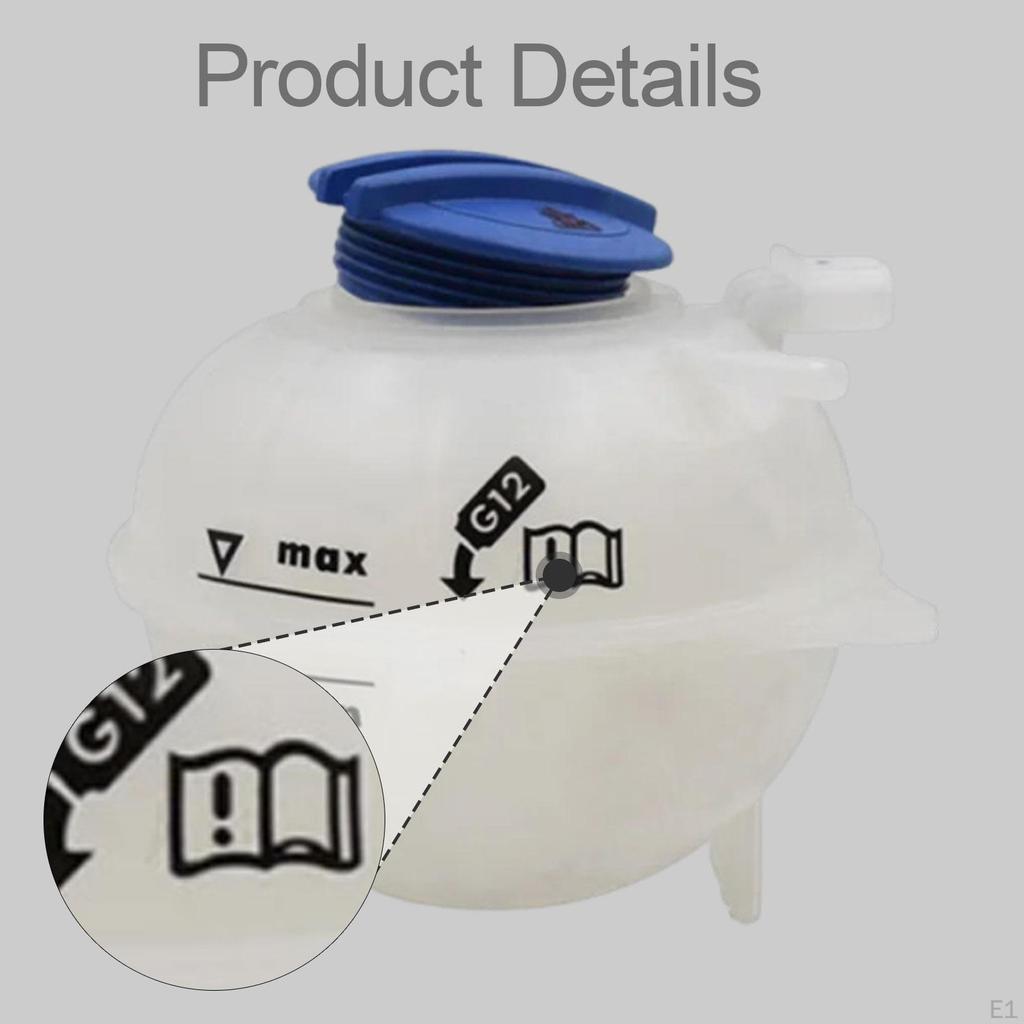 6Q0121407 Coolant Overflow Expansion Bottle Simple Assembly Accessory Lightweight 20x16x16cm Spare