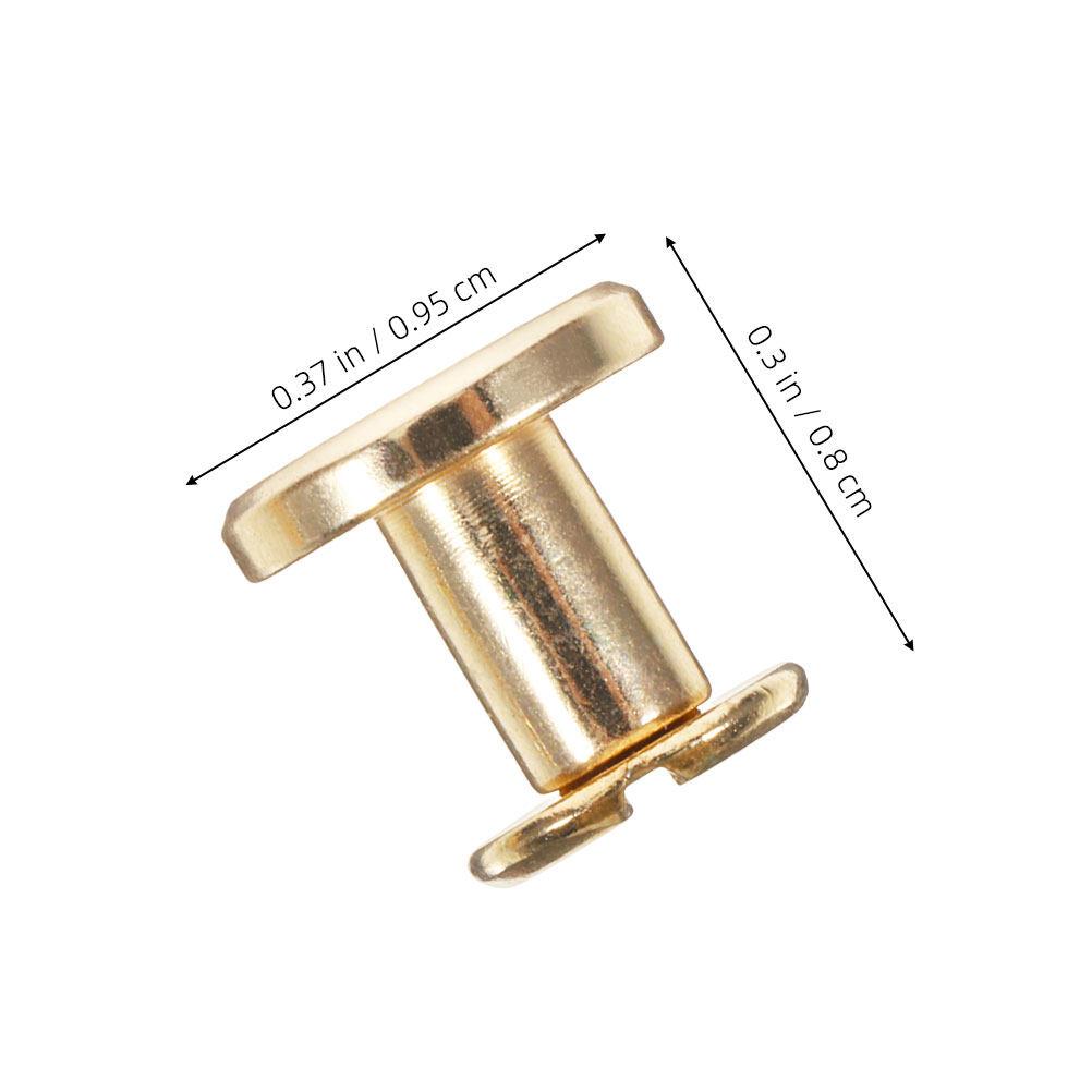 12Pcs Handcrafted Binding Screws for Handbag Journals Rivets DIY Bookbinding Repair Metal Studs Fasteners