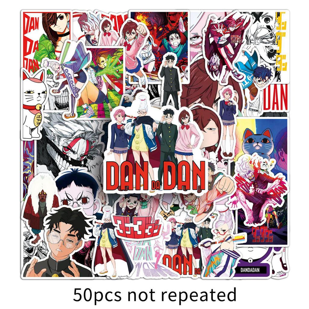 50 Ekalen Japanese Anime HD Waterproof Stickers for Computers & Journals