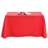 Hotel Tablecloth Conference Tablecloth Table Skirt Satin Glossy Rectangular Square Solid Color Banquet Tablecloth Navy Blue Thickened