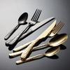 410 Stainless Steel Water Drop Pattern Knife, Fork and Spoon Hotel Western Tableware Steak Knife and Fork Set Relief