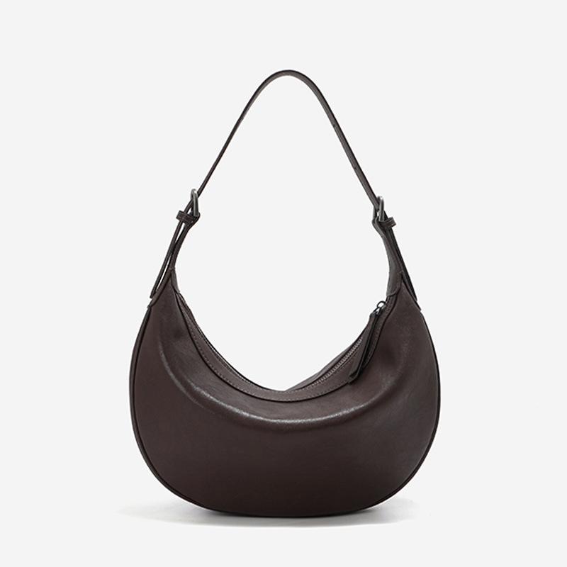 2026 Neue Halbmond-Hobo-Tasche Damen Große Schultertasche Leder Damen-Tasche High-End Nische Unterarmtasche