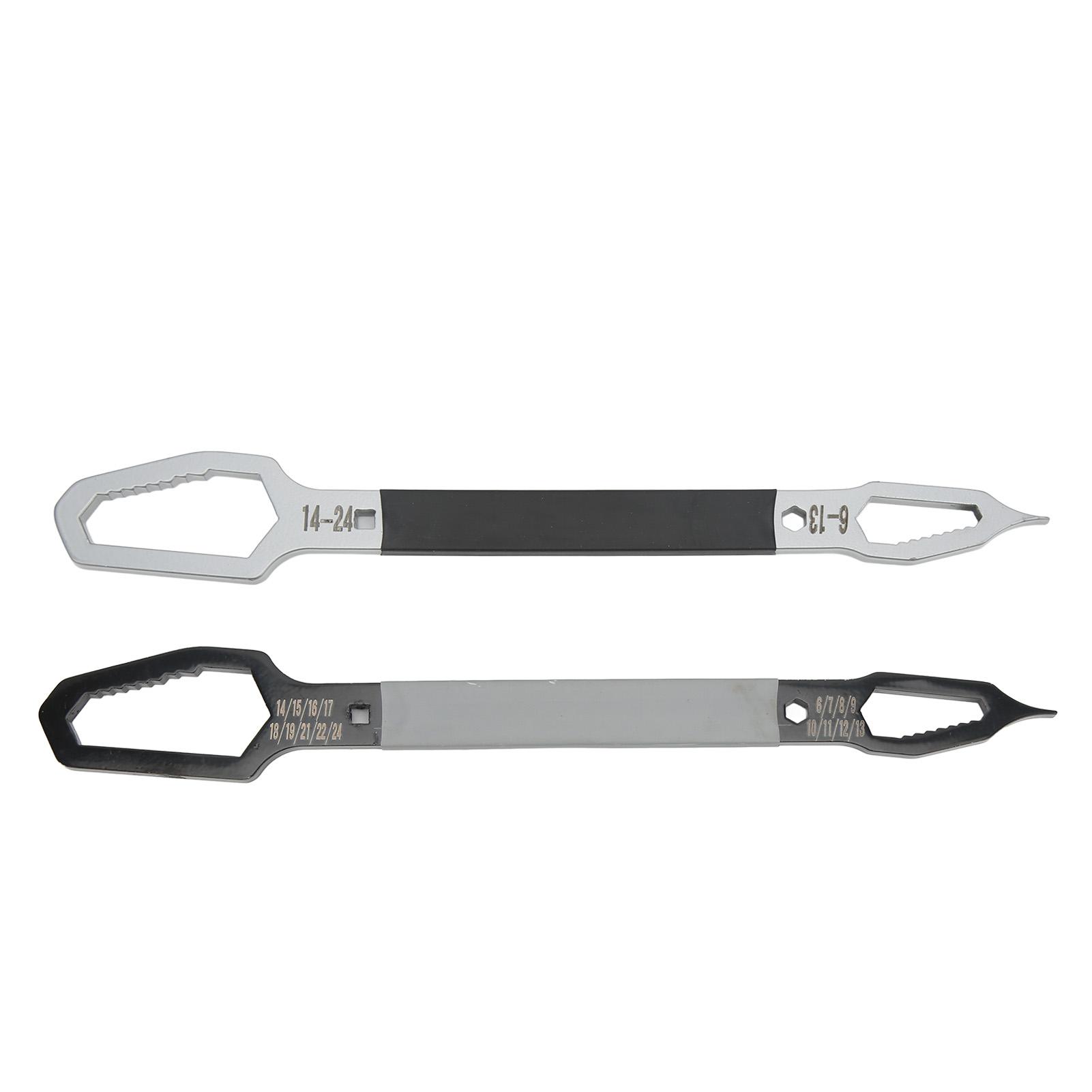 

2Pcs Wrench 624mm Double End Self Tightening Multifunctional Hand Tool Set Kit for Repair