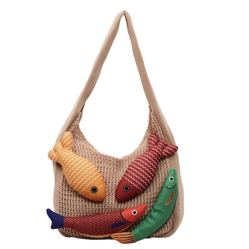 Cotton Large Capacity Tote Bag For Women With Open Top And Inner Card Pocket For Daily Use