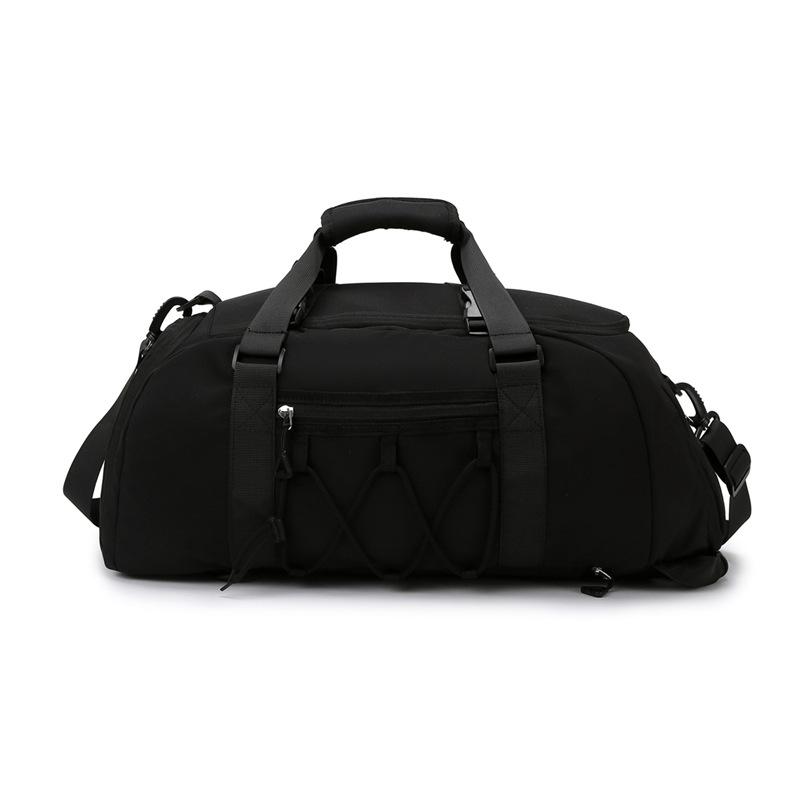 

Large Capacity Travel Duffel Bag Waterproof Gym Sports Bag with Shoe Compartment for Men Women чёрный