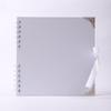 DIY Scrapbook Album 8palcová čtvercová prázdná stránka pro uchování vzpomínek Papír 30 listů Držák na fotografie Kniha vzpomínek s mašlí
