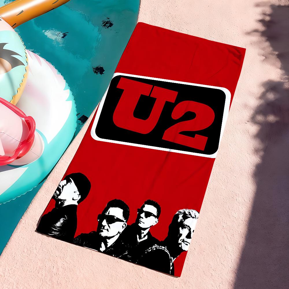 Rock U-U2 Band Music Towel Soft Pool Gift For Travel Gym Shower Camping Quick Dry Sports Large Beach Towels