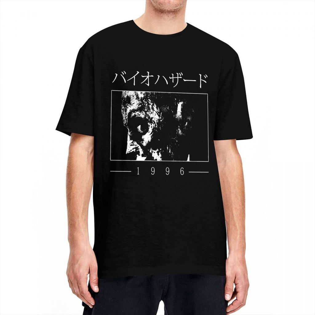 Camiseta Hazard 1996 Residented Eviled Camisetas Harajuku Manga Curta Y2K Tops Divertidos Praia 100 Algodão Respirável Top Camisetas Oversized