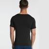 Men's Ice Silk T-Shirts Casual Short Sleeve Sports Tee Summer Breathable Moisture V-Neck Undershirt Top