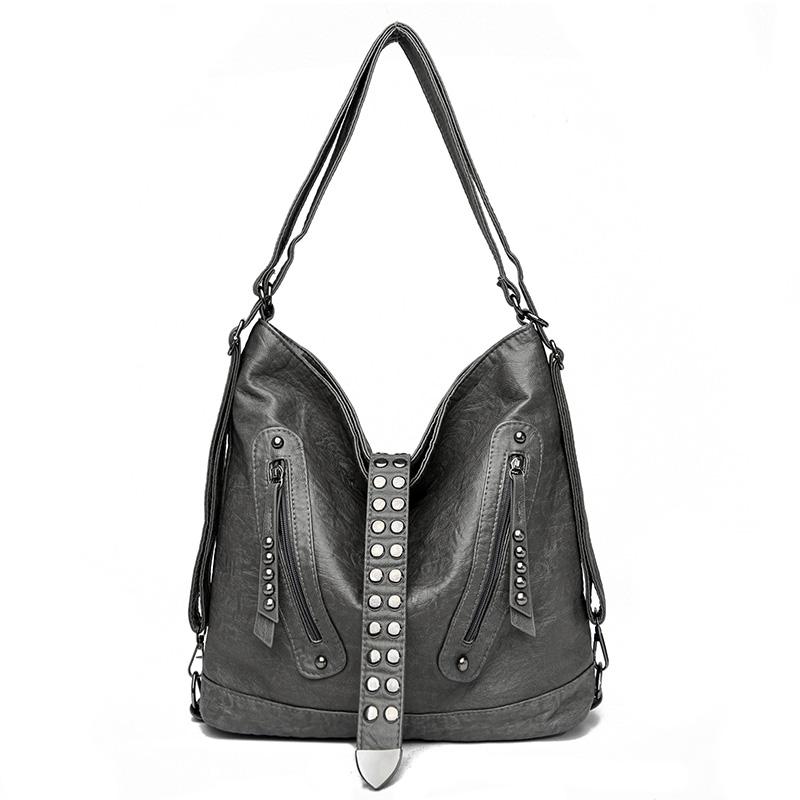 Women Vintage Shoulder Bag High Quality Soft PU Leather Handbags Female Luxury Crossbody Bags Fashion Brand Large Capacity Totes