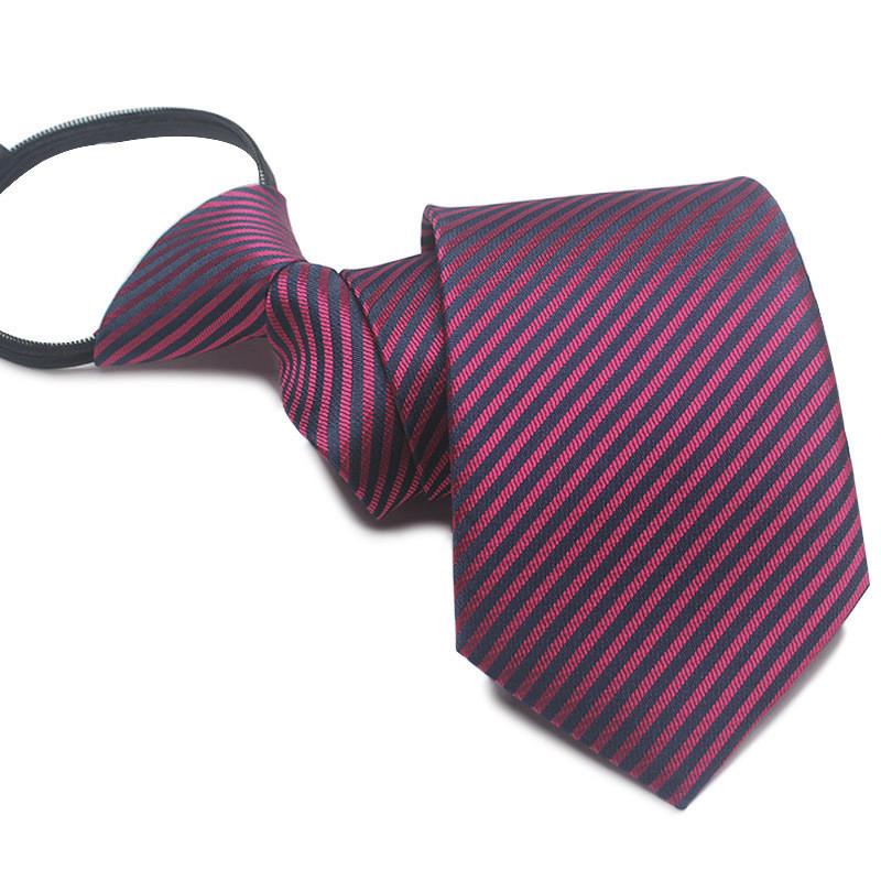 Mens Business Polyester Tie With Arrow Design And Zipper Closure For Office