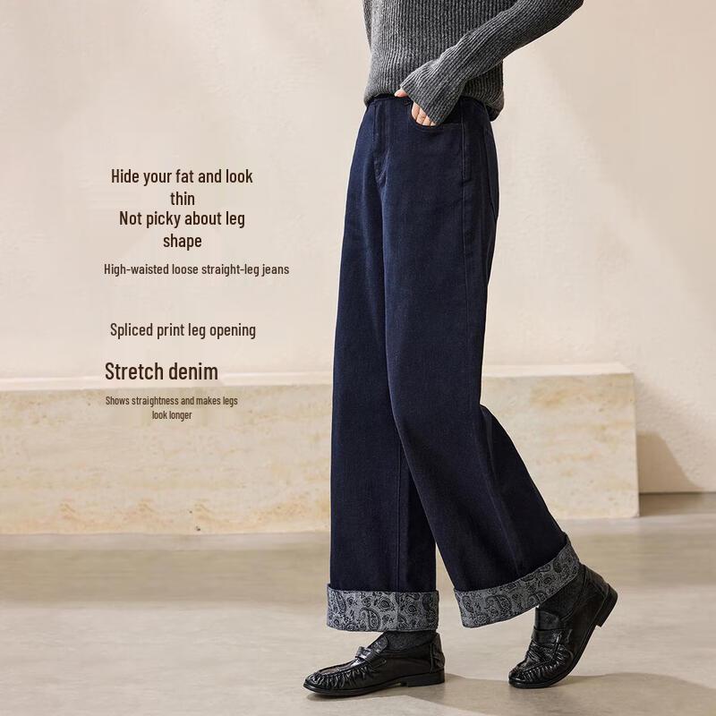 

Mohan Yimei Women s High-Waist Straight Leg Jeans S