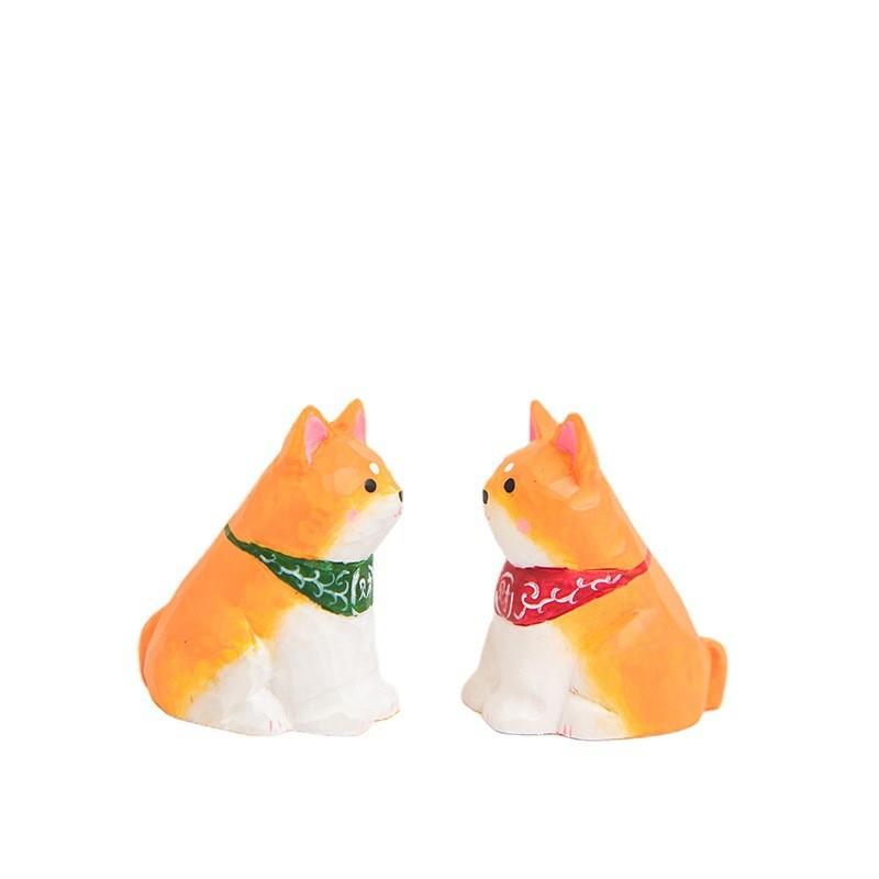 Hundefigur aus Holz mit süßem Design für Geschenk und Wohnkultur