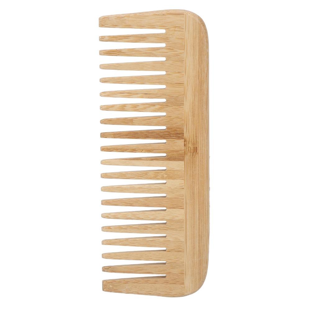 Durable Bamboo Comb Safety Wood Comb For Salon Wide Tooth Comb Home Use