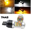 (2) 7443 7444 Front LED Turn Signal Light Blink Bulb MN For Toyota Nissan Honda