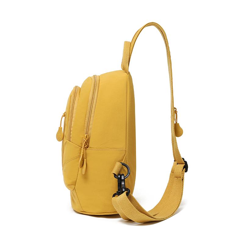 Lightweight Nylon Backpack Women's Multifunctional Chest Bag Outdoor Travel Shoulder Bag