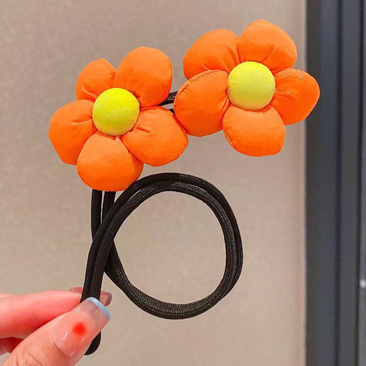 

1PC Fashion Cute Flowers Hairband for Women Girls Hair Rope Hair Accessories оранжевый