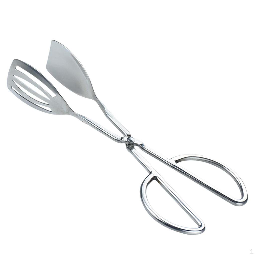 Durable Stainless Steel Kitchen Tongs - Essential Tool for Grilling and Baking
