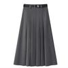 Elegant Korean Knit Cardigan & Pleated Skirt Set - Spring and Autumn Fashion, High Waist Slimming Two-Piece