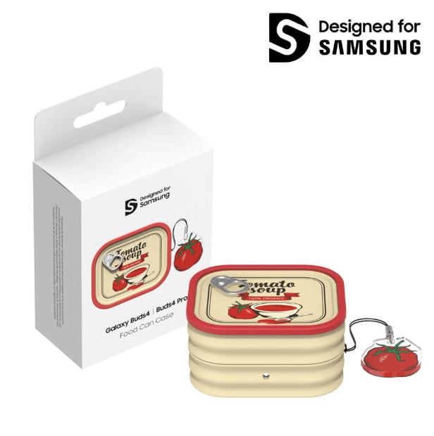 

Оригінальний чохол Samsung для Galaxy Buds4|Buds4 Pro Дизайн консервної банки Tomato Soup
