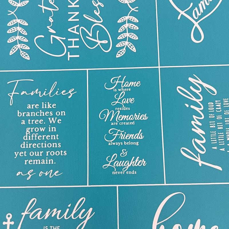 Selves-Adhesive Mesh Transfer Reusable Screen Stencil for Window, Fabric Decors