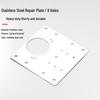 Stainless Steel Furniture Cabinet Door Hinge Reinforcement Plate