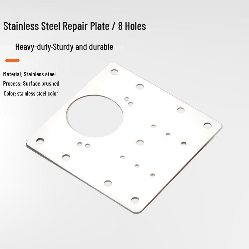 Stainless Steel Furniture Cabinet Door Hinge Reinforcement Plate