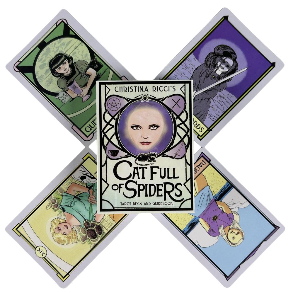Cat Full Of Spiders Tarot Deck Cards A 78 Messages Deck Oracle English Visions Divination Edition Board Playing Games