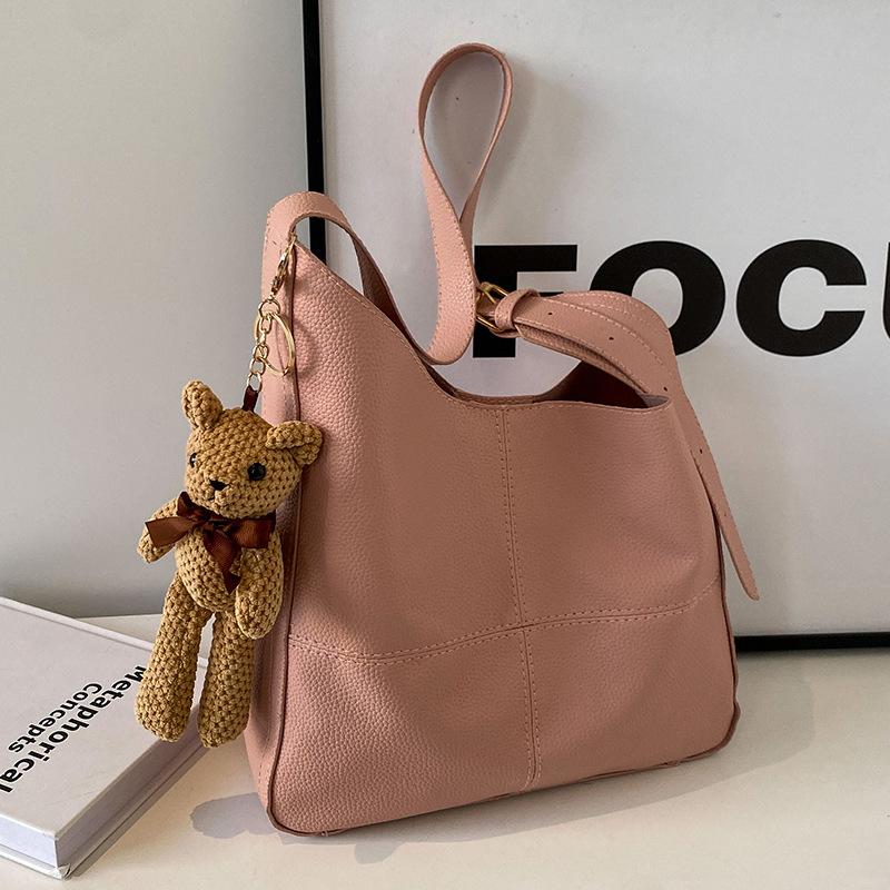 Large Capacity Commuting Bag Women's New Retro Tote Bag Women Ins Fashionable Versatile One-shoulder Handbag Women