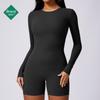 "Women's Quick-Dry Nude Hip-Lift & Back-Enhancing Yoga Jumpsuit - Slimming Fitness & Tight Fit"