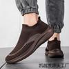 Men's Shoes Spring and Autumn Youth Sports Casual Fly-woven Lightweight Soft-soled Shock-absorbing Socks Large-size Couple Casual Running Shoes