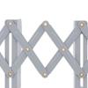 Retractable Bookend Orderly Storage Adjustment Metal Construction Foldable Gray Metal Book Ends for Home School Office
