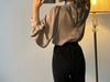 RHGD Early Autumn French Retro Loose Silk Shirt - Versatile Fashionable Design