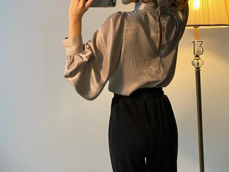 RHGD Early Autumn French Retro Loose Silk Shirt - Versatile Fashionable Design
