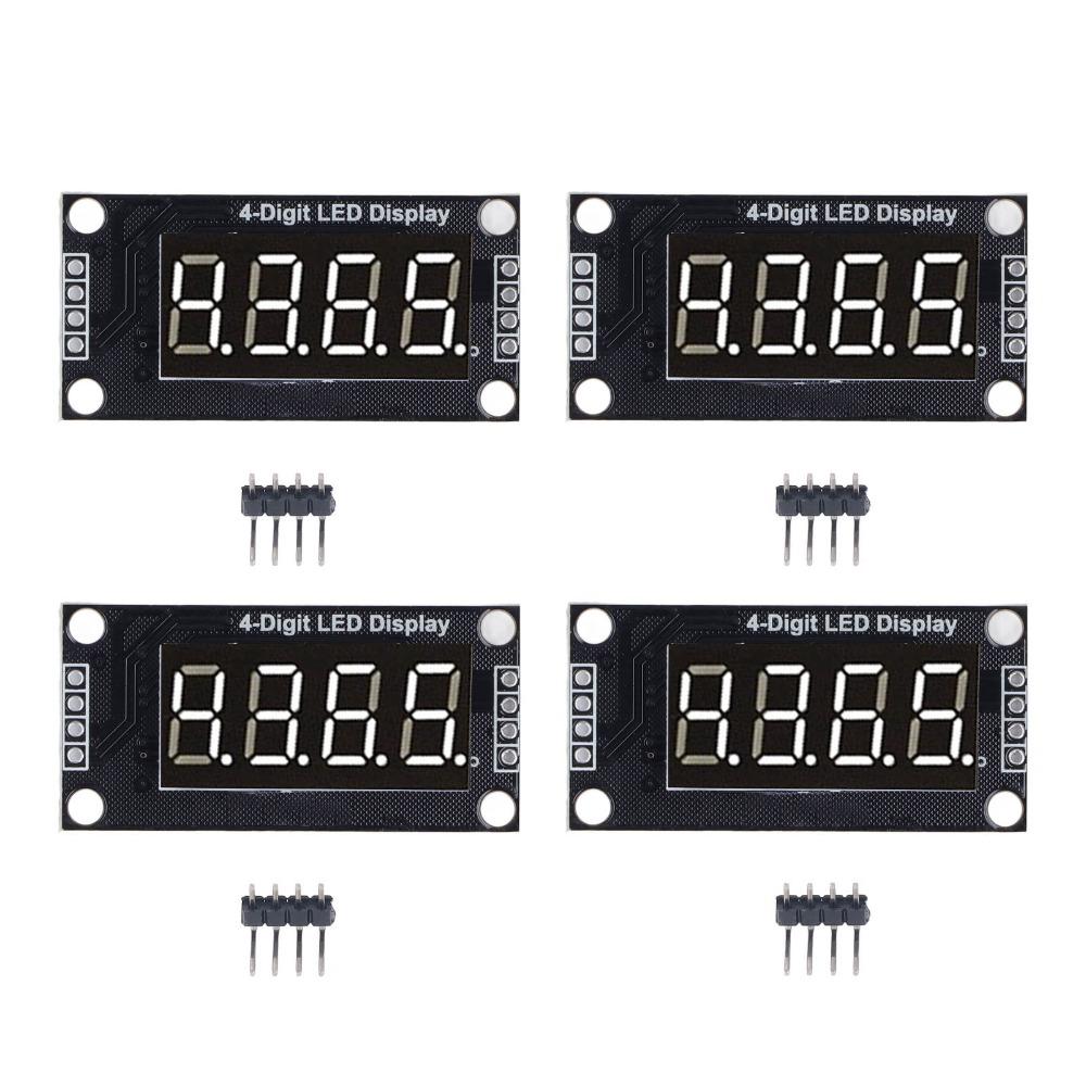 4 Set 0.36 Inch Digital Tube Display Module TM1637 Drive Chip Tube Clock Display  Clock Display
