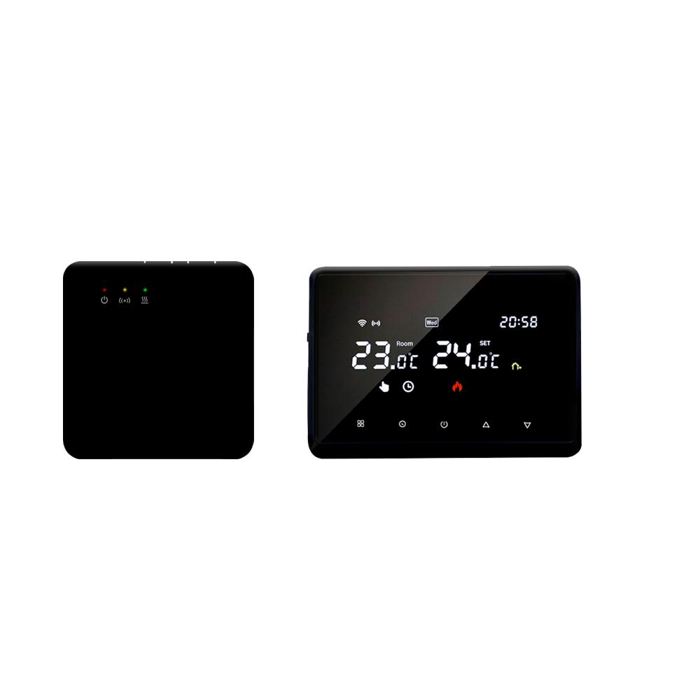 Tuya Wifi Wireless Thermostat Battery Heating Thermostat Wifi Tuya Wifi Thermostat For Gas Boiler Temperature Controller Alexa ME98RF Black