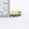 Nidin Heißer Verkauf 6 Farben Kupfer Inlay Zirkon Charme Offene Ringe Verstellbar Für Frauen Männer Verlobung Hochzeitsfeier Finger Schmuck