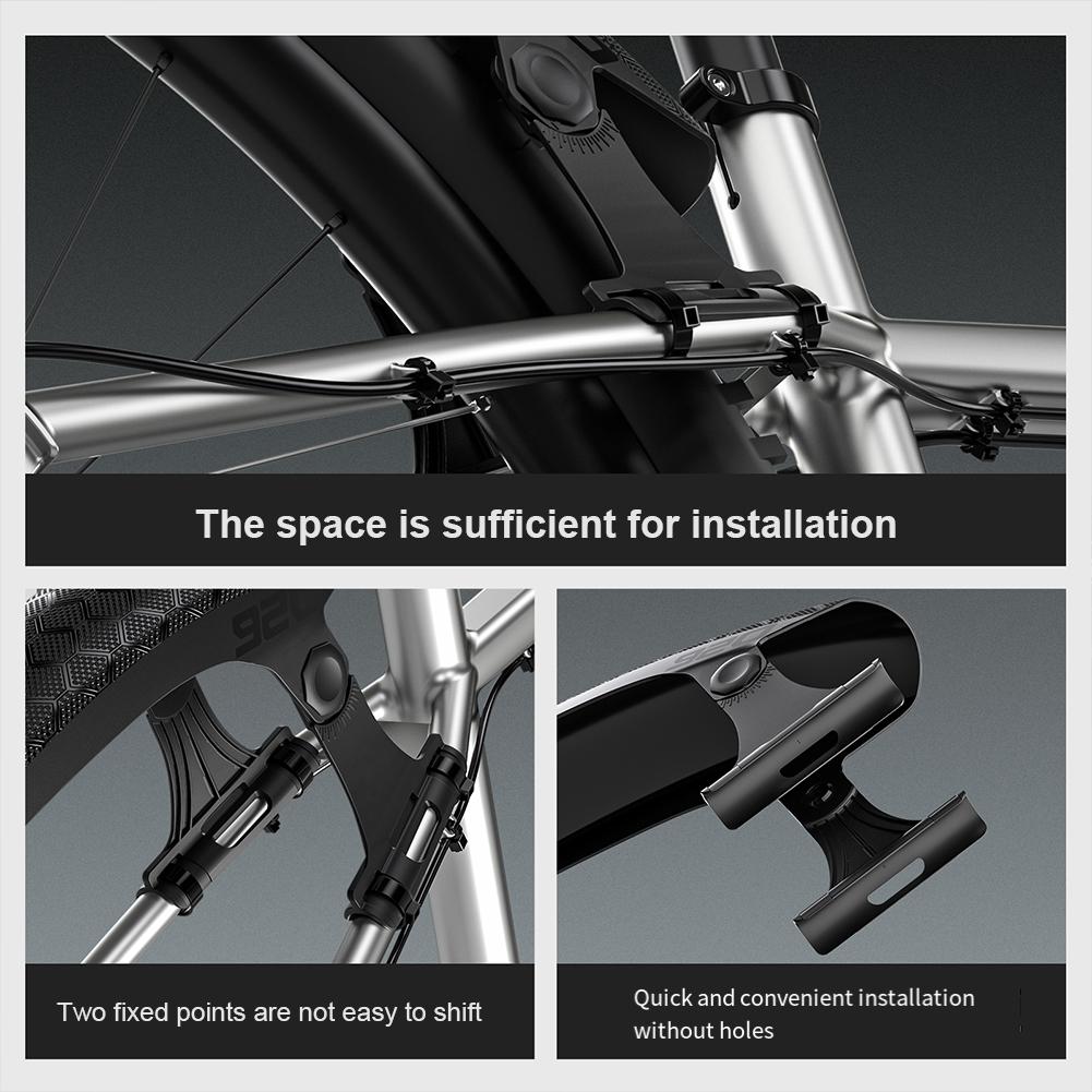 Bicycle Front Rear Mud Guard Lightweight Bike Front Rear Mudguard Bike Hard Shell Mudguard for MTB Mountain Bike Road Bike