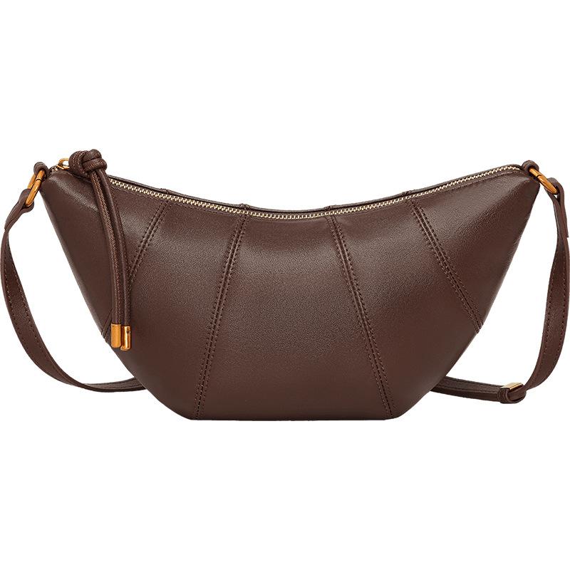 Dumpling Bag Women'S Messenger Bag Leather Women'S Bag Fashion Commuter High Sense Commuter Croissant Bag