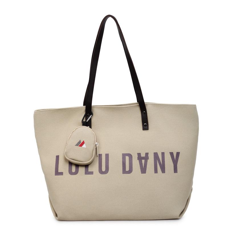 2025 New Large Capacity Fashion Alphabet Tote Shopping Bag Casual Travel Shoulder Tote Bag