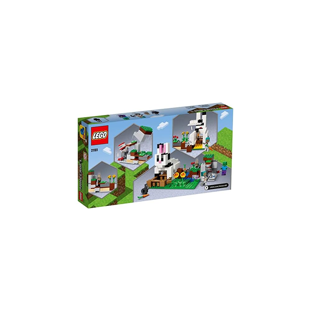 LEGO Minecraft Rabbit Farm 21181 Building Blocks Toy for Kids Ages 8 and Up