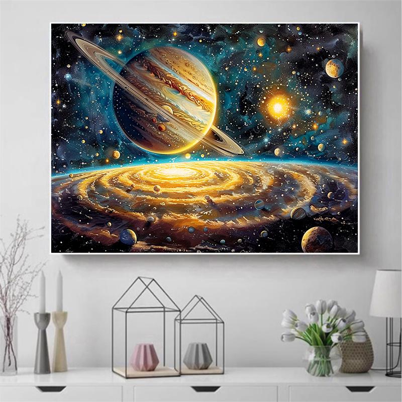 5d DIY Diamond Painting Cross Stitch Star Galaxy Scenery Handicrafts Diamond Embroidery Mosaic Full Round Drill Home Decor