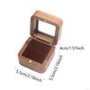 Wooden Ring Box Engagement Elegant Small Jewelry Trinket for Proposal Birthday