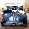 3D Print Falling in Reverse Bedding Set Single Twin Full Queen King Size Bed Set Adult Kid Bedroom Duvetcover Sets Anime Bed