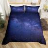 Galaxy Duvet Cover Set 3D Printed Space Themed Bedding Set Boys Galaxy Series Universe Pattern Polyester Quilt Cover For Girl