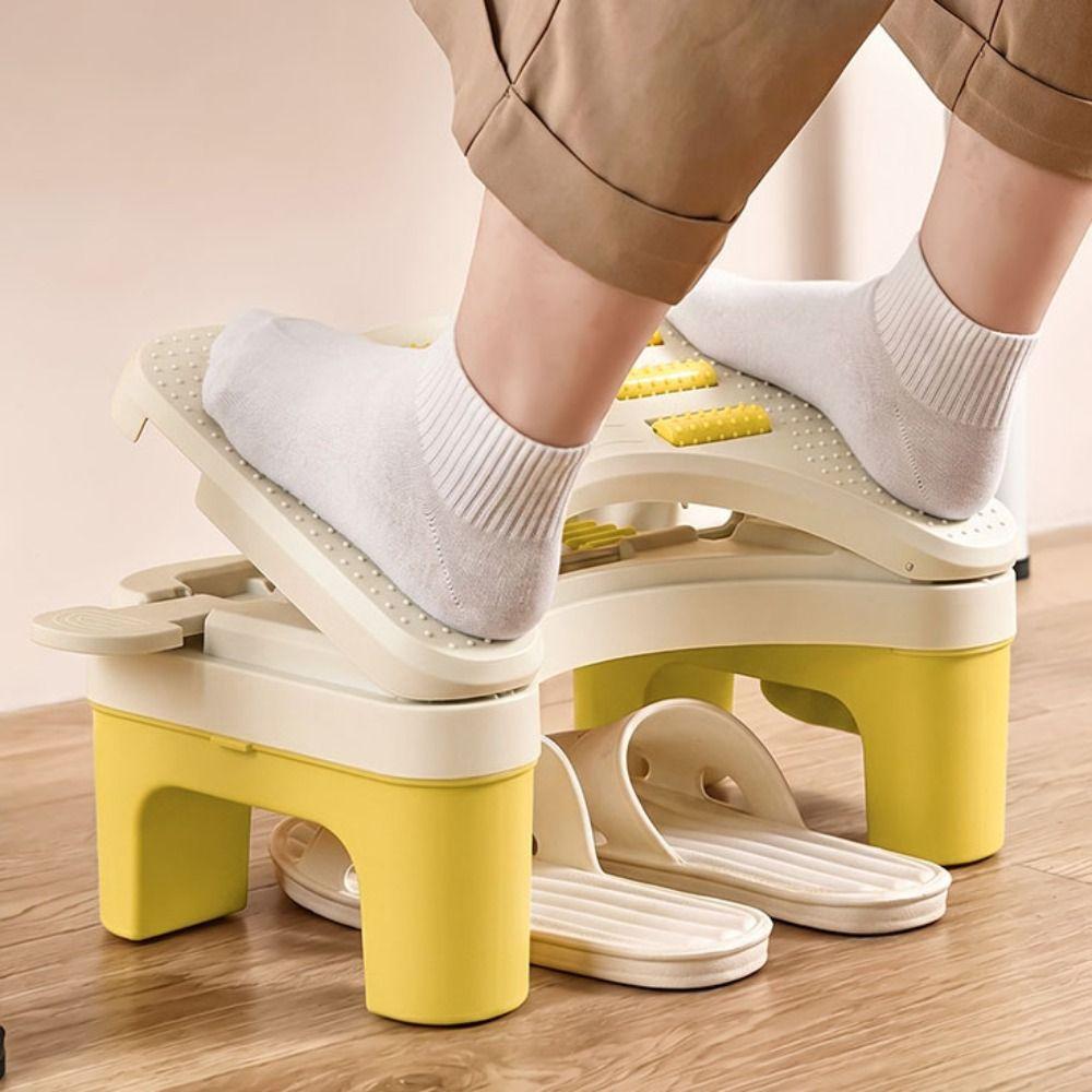 Hollow Out Adjustable Footstool Nonslip Bottom Foot Stool Office Desk Leg Rest  Computer Desk