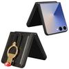 For Samsung Galaxy Z Flip7 5G Case Wristband Kickstand Leather+PC+TPU Phone Cover with Bottle Opener